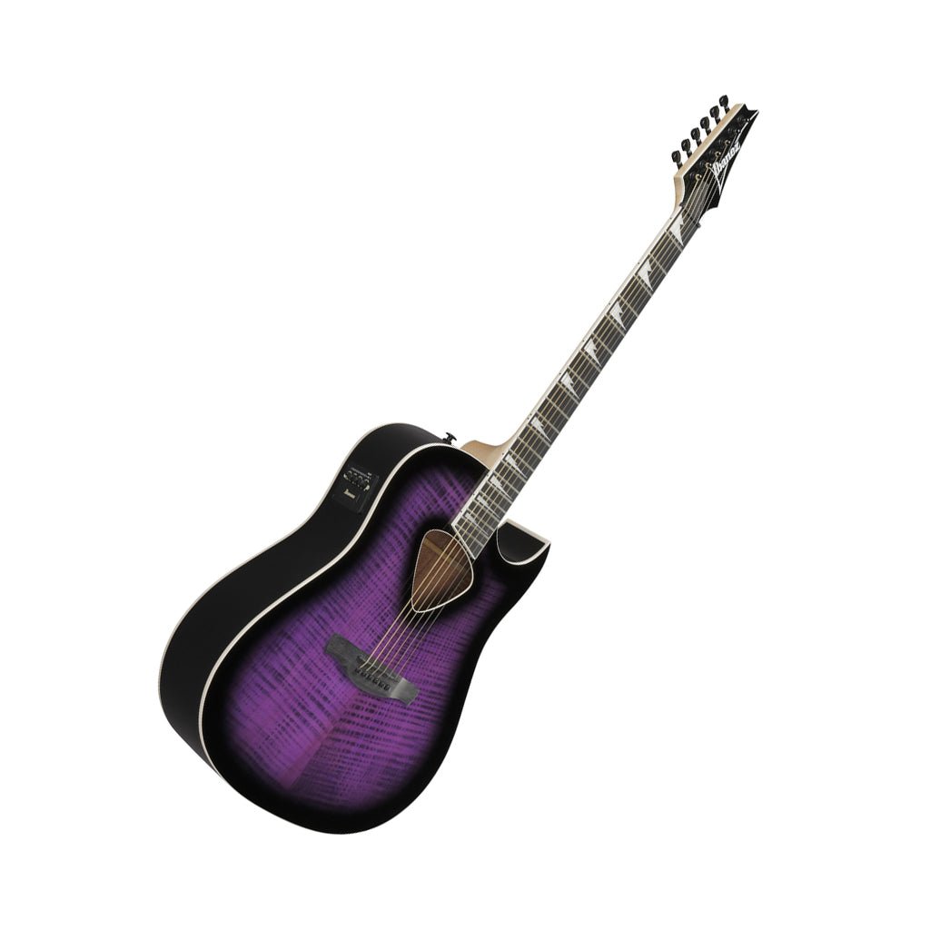 Ibanez ALT50FA Acoustic Guitar w/Pickup - Transparent Violet Sunburst High Gloss Acoustic Guitars Sky Music