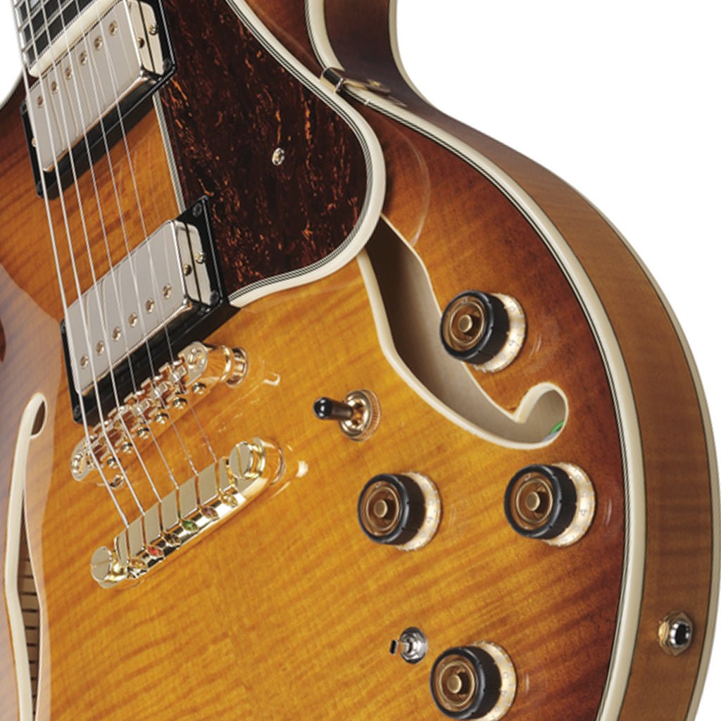 Ibanez AM153FM Artcore Semi-Hollow Electric Guitar - Antique Tobacco Burst Electric Guitars Sky Music