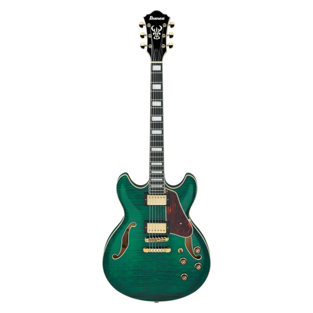 Ibanez AS93FM Electric Guitar - Transparent Moss Green Electric Guitars Sky Music