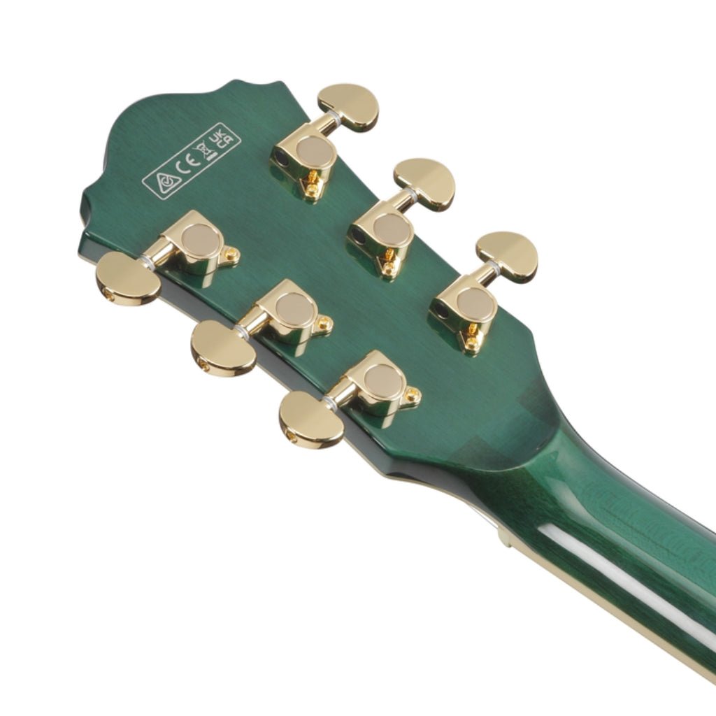 Ibanez AS93FM Electric Guitar - Transparent Moss Green Electric Guitars Sky Music