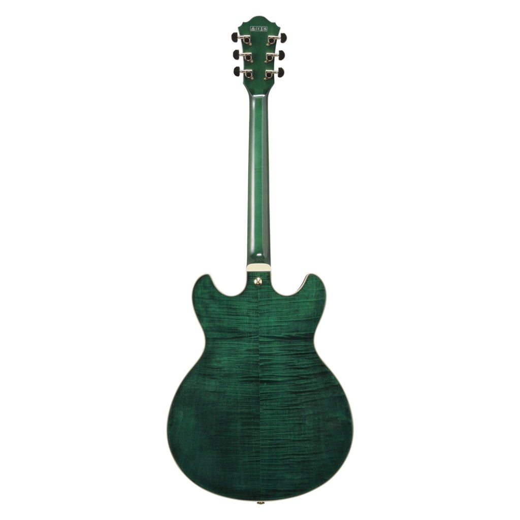 Ibanez AS93FM Electric Guitar - Transparent Moss Green Electric Guitars Sky Music