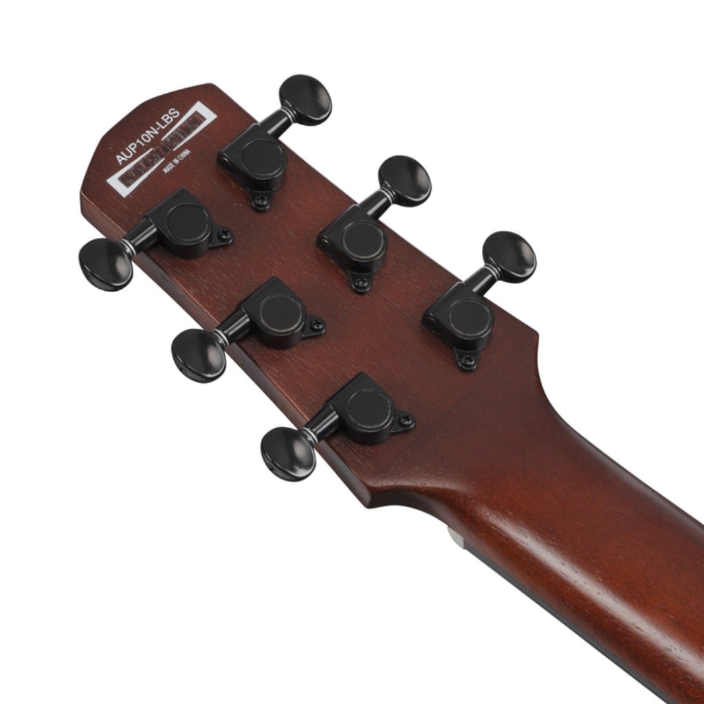 Ibanez AUP10N Ukulele with Bag - Open Pore Light Brown Sunburst Ukuleles Sky Music