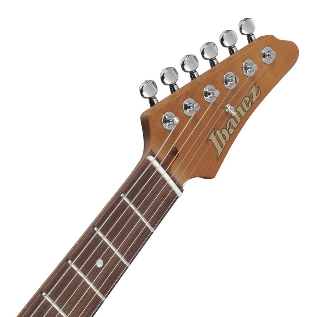 Ibanez AZ2203NT Electric Guitar with Rosewood Fretboard and Case - Dark Tide Blue Flat Electric Guitars Sky Music