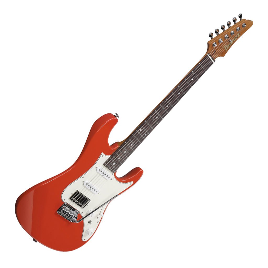 Ibanez AZ2204NW Electric Guitar with Rosewood Fretboard and Case - Vermillion Red Electric Guitars Sky Music