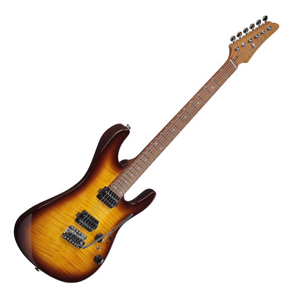 Ibanez AZ24S1F Flamed Maple Top with Jatoba Fretboard - Violin Sunburst Electric Guitars Sky Music