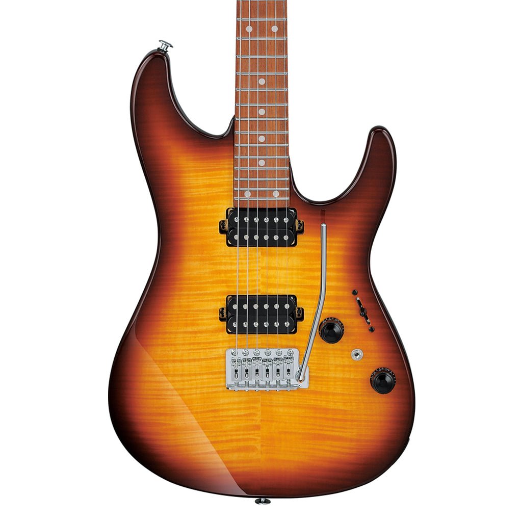 Ibanez AZ24S1F Flamed Maple Top with Jatoba Fretboard - Violin Sunburst Electric Guitars Sky Music