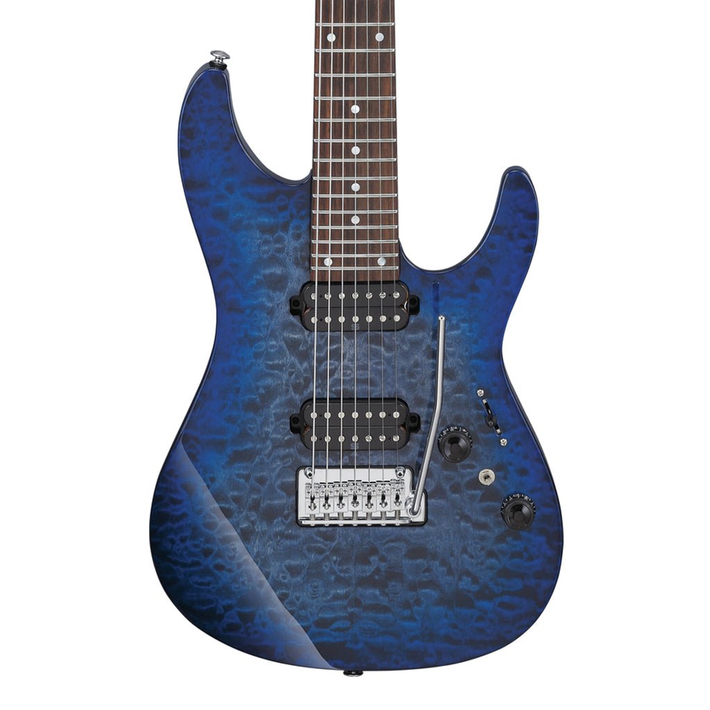 Ibanez AZ427P2QMTUB 7 String Electric Guitar Twilight Blue Burst Electric Guitars Sky Music