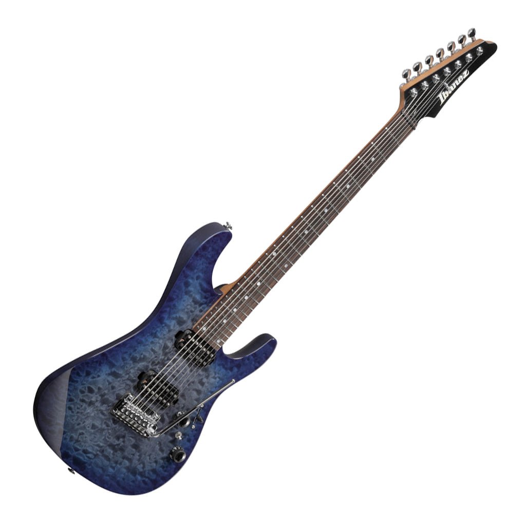 Ibanez AZ427P2QMTUB 7 String Electric Guitar Twilight Blue Burst Electric Guitars Sky Music