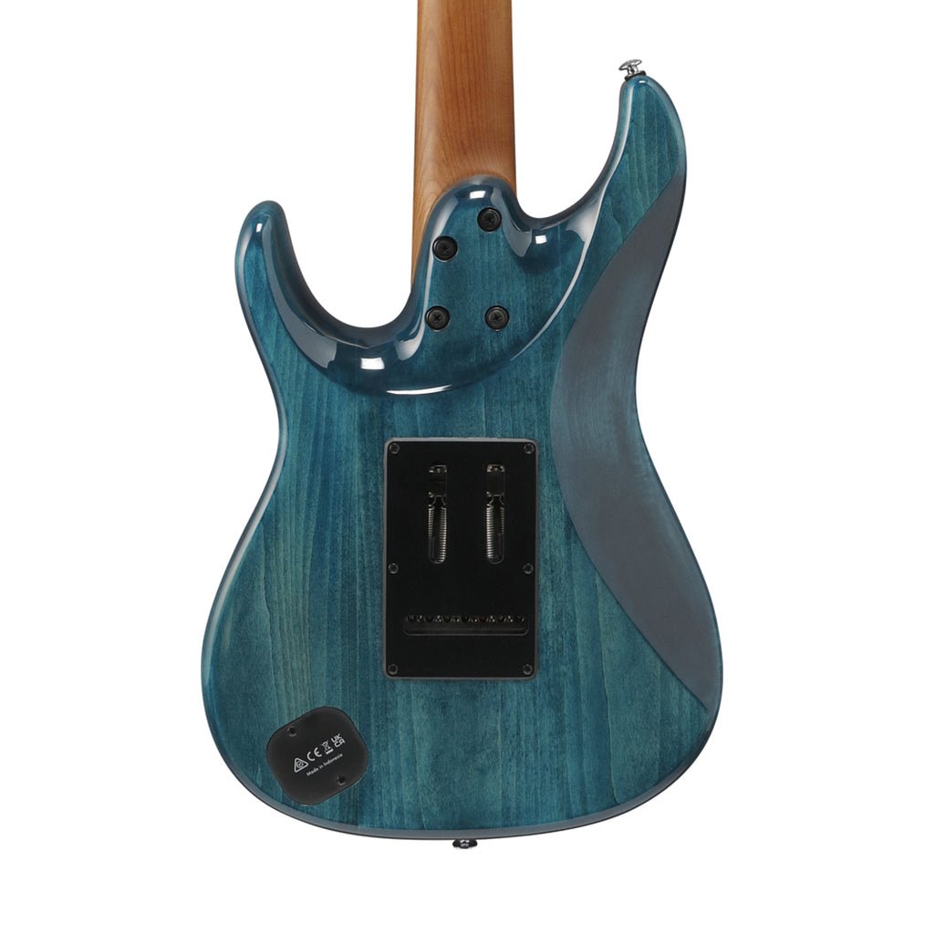 Ibanez AZ447P1QM Premium 7-String Electric Guitar - Cosmic Blue Electric Guitars Sky Music