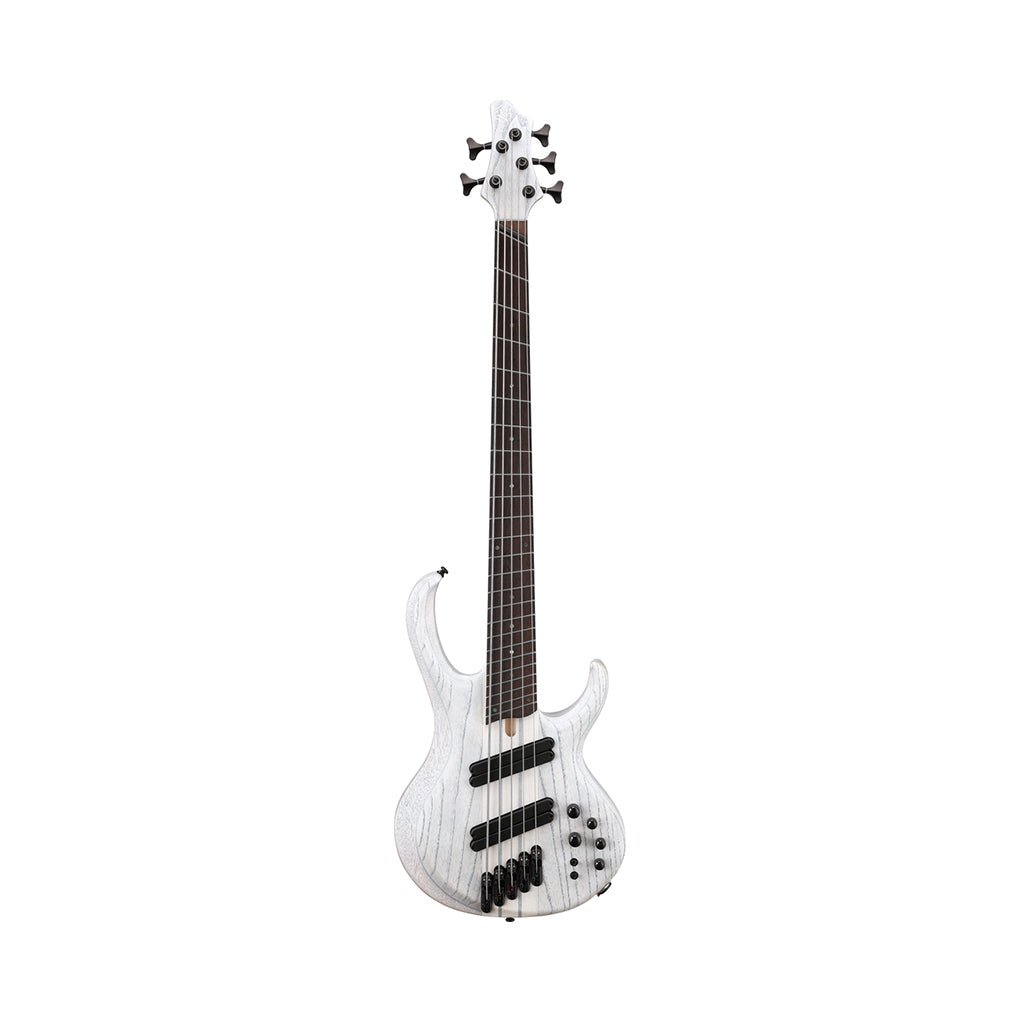 Ibanez Bass Workshop BTB865MS 5-String Bass - Transparent White Flat Bass Guitars Sky Music