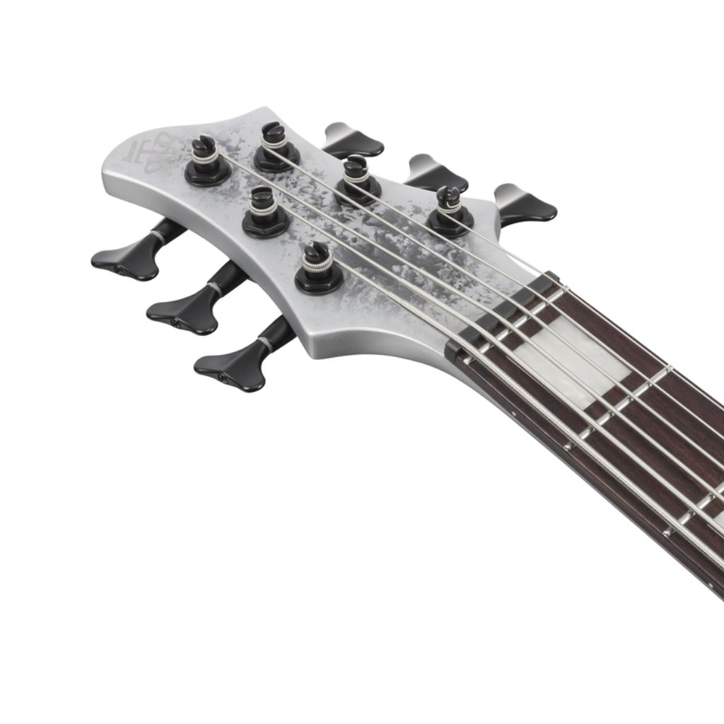 Ibanez BTB25TH6SLM 6 String Electric Bass Guitar Silver Blizzard Matte Bass Guitars Sky Music