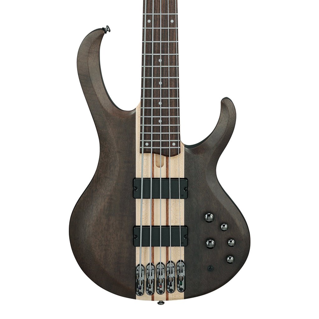 Ibanez BTB605 Transparent Gray Flat 5 String Electric Bass Bass Guitars Sky Music