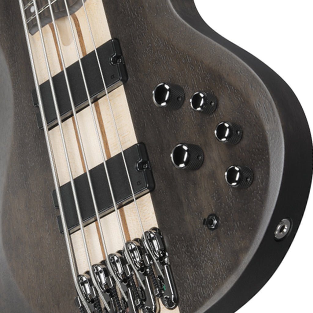 Ibanez BTB605 Transparent Gray Flat 5 String Electric Bass Bass Guitars Sky Music