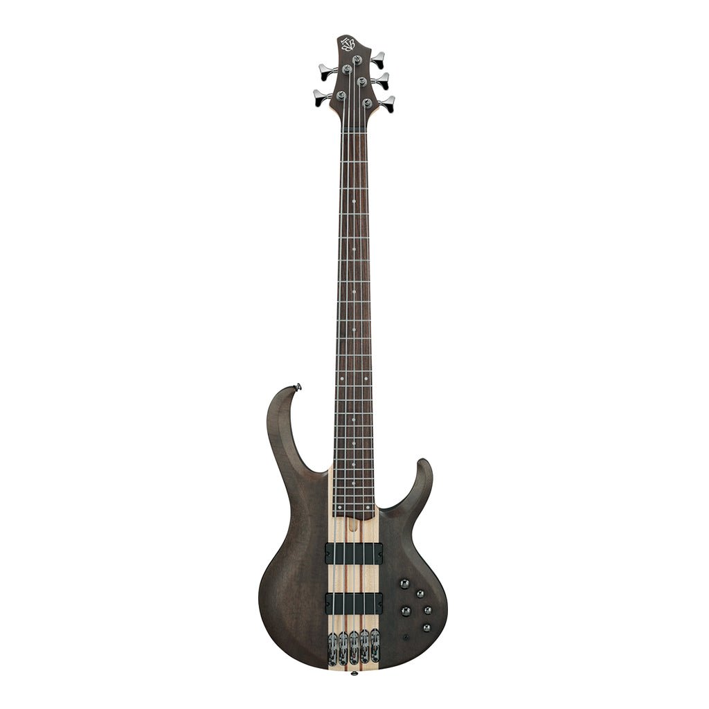 Ibanez BTB605 Transparent Gray Flat 5 String Electric Bass Bass Guitars Sky Music