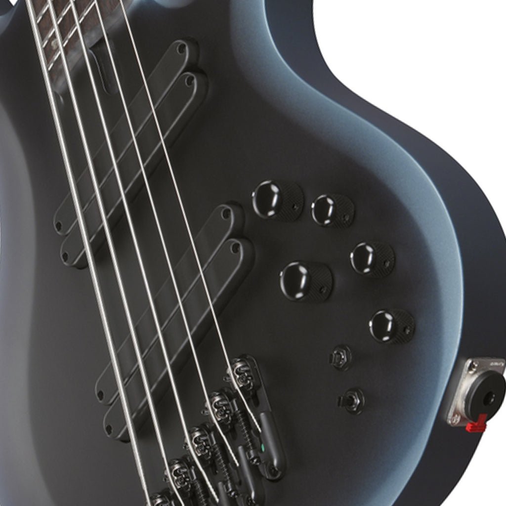 Ibanez BTB605MS Midnight Arctic Ocean Matte 5 String Electric Bass with Case Bass Guitars Sky Music