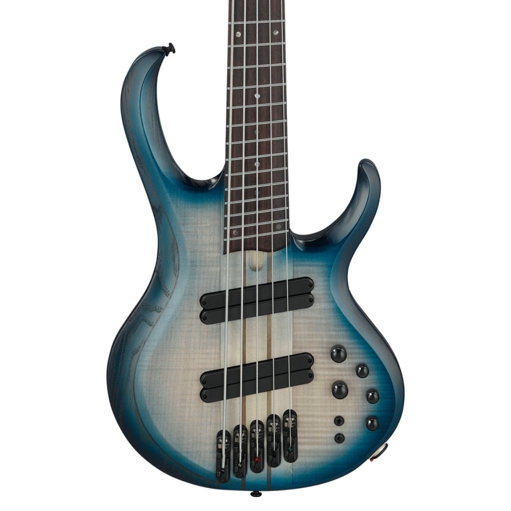 Ibanez BTB705LMCTL 5 String Electric Bass Guitar Cosmic Blue Starburst Low Gloss Bass Guitars Sky Music