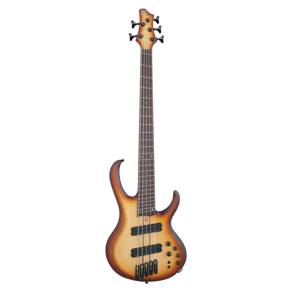 Ibanez BTB705LMNNF 5 String Electric Bass Guitar Natural Browned Burst Flat Bass Guitars Sky Music