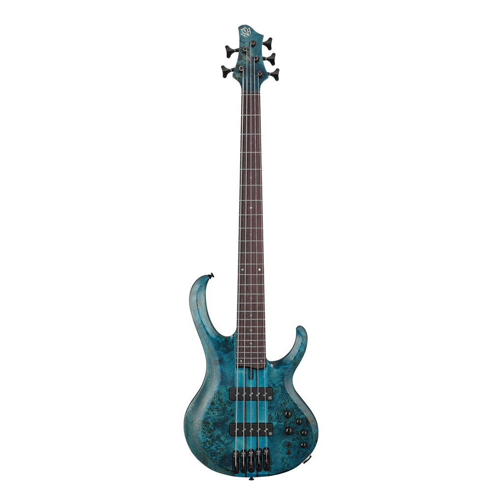 Ibanez BTB945 5-String Electric Bass - Cosmic Blue Low Gloss Bass Guitars Sky Music