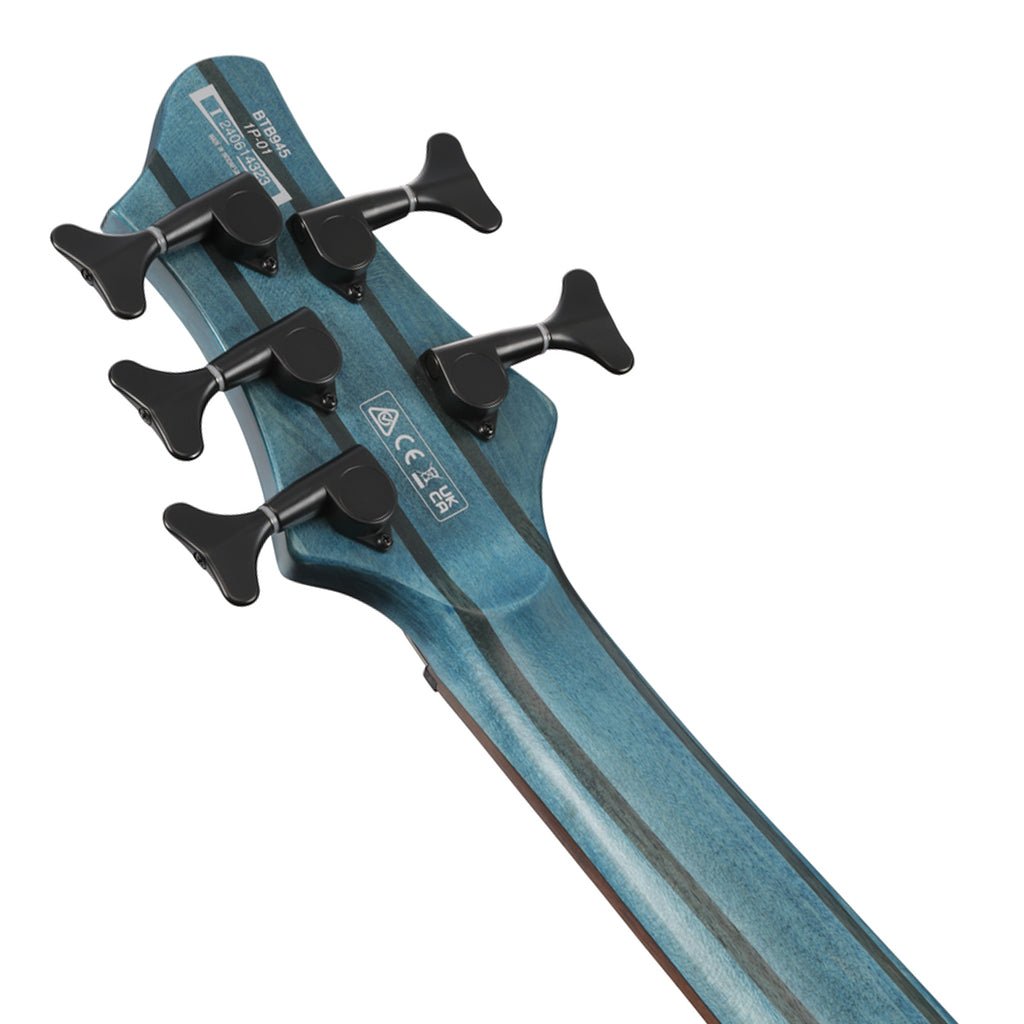 Ibanez BTB945 5-String Electric Bass - Cosmic Blue Low Gloss Bass Guitars Sky Music