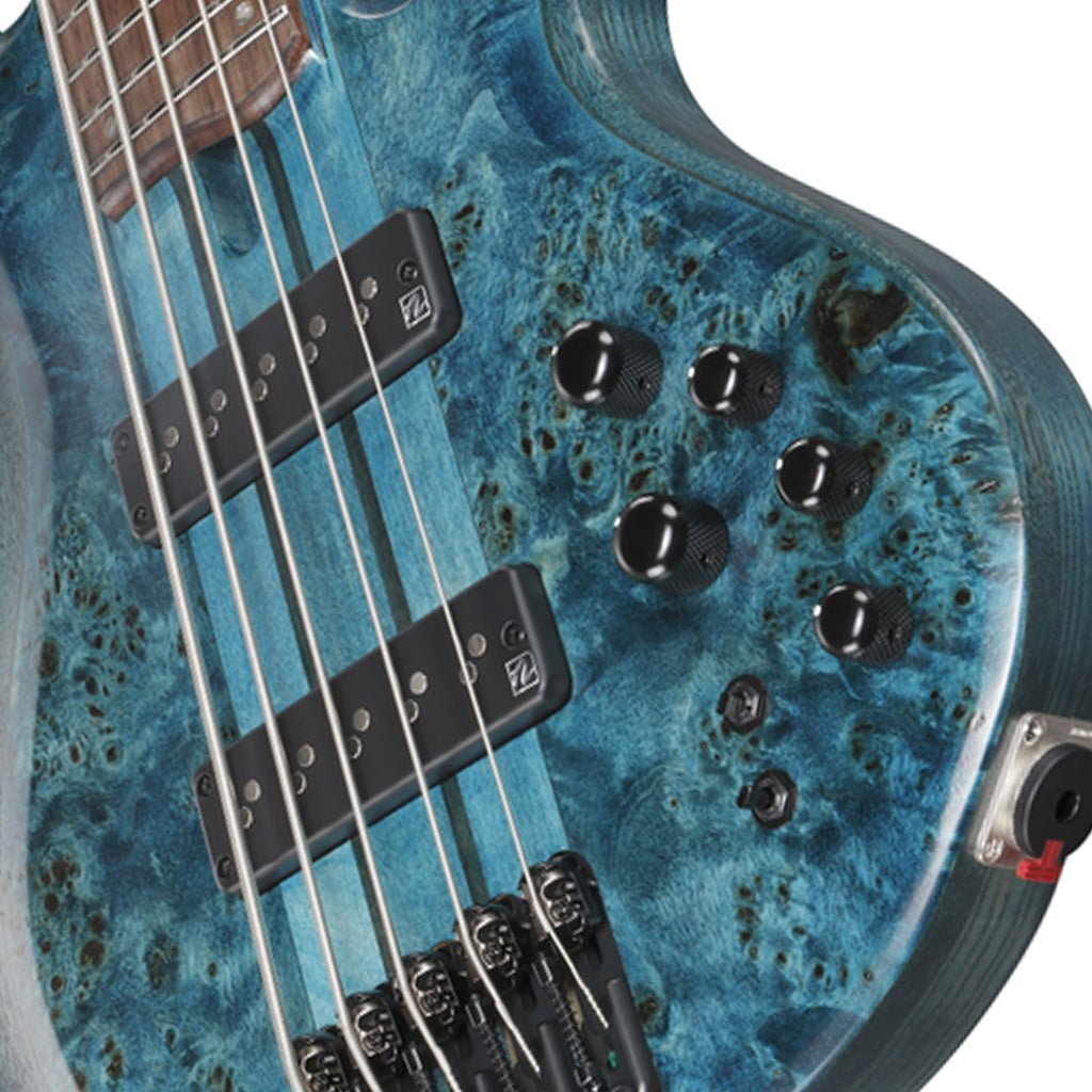 Ibanez BTB945 5-String Electric Bass - Cosmic Blue Low Gloss Bass Guitars Sky Music