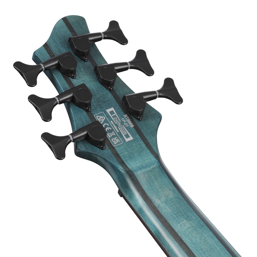 Ibanez BTB946 Cosmic Blue Low Gloss 6 String Electric Bass Bass Guitars Sky Music
