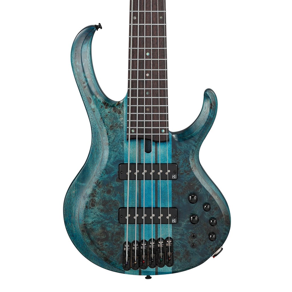 Ibanez BTB946 Cosmic Blue Low Gloss 6 String Electric Bass Bass Guitars Sky Music