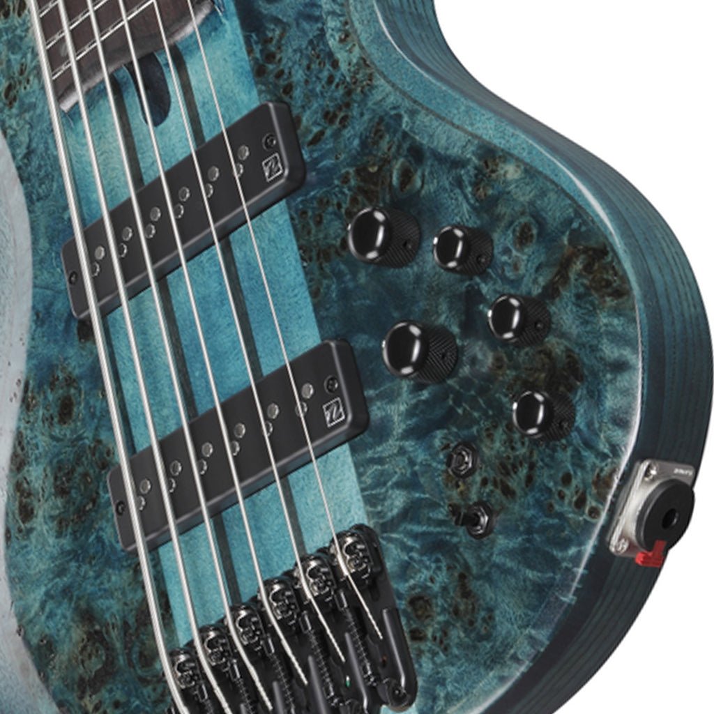 Ibanez BTB946 Cosmic Blue Low Gloss 6 String Electric Bass Bass Guitars Sky Music