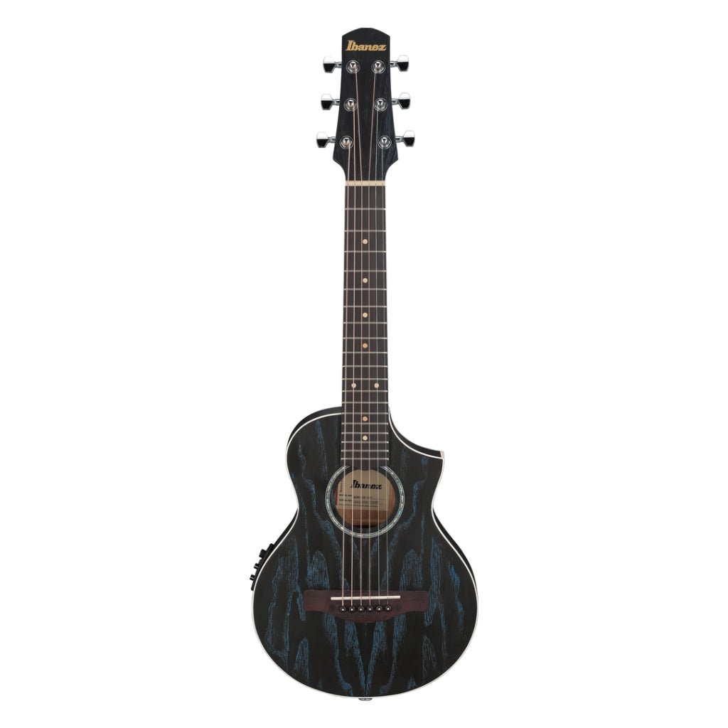 Ibanez EWP16EWB Open Pore Mini Acoustic-Electric Guitar - Galaxy Aqua Acoustic Guitars Sky Music