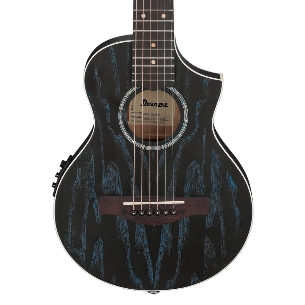 Ibanez EWP16EWB Open Pore Mini Acoustic-Electric Guitar - Galaxy Aqua Acoustic Guitars Sky Music