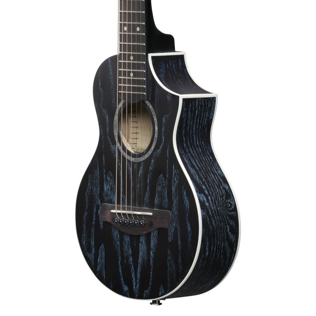 Ibanez EWP16EWB Open Pore Mini Acoustic-Electric Guitar - Galaxy Aqua Acoustic Guitars Sky Music