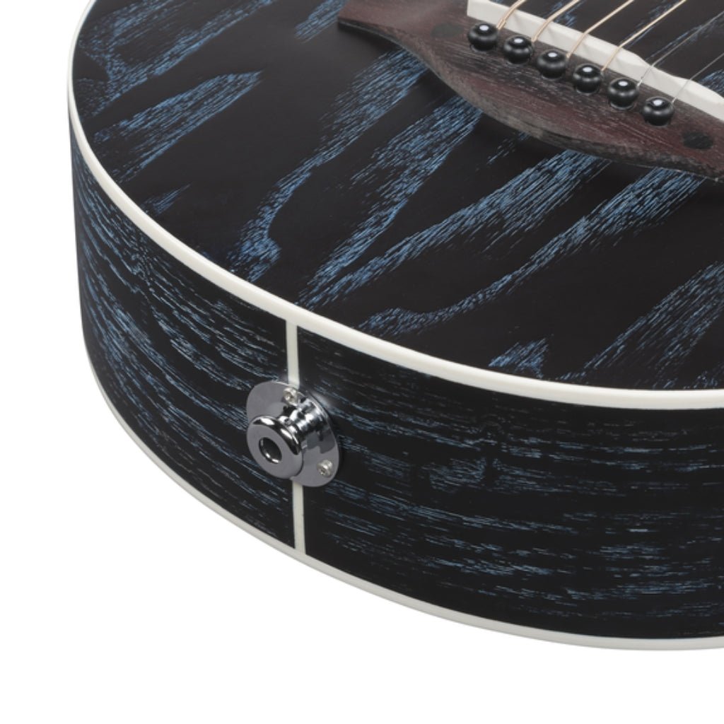 Ibanez EWP16EWB Open Pore Mini Acoustic-Electric Guitar - Galaxy Aqua Acoustic Guitars Sky Music