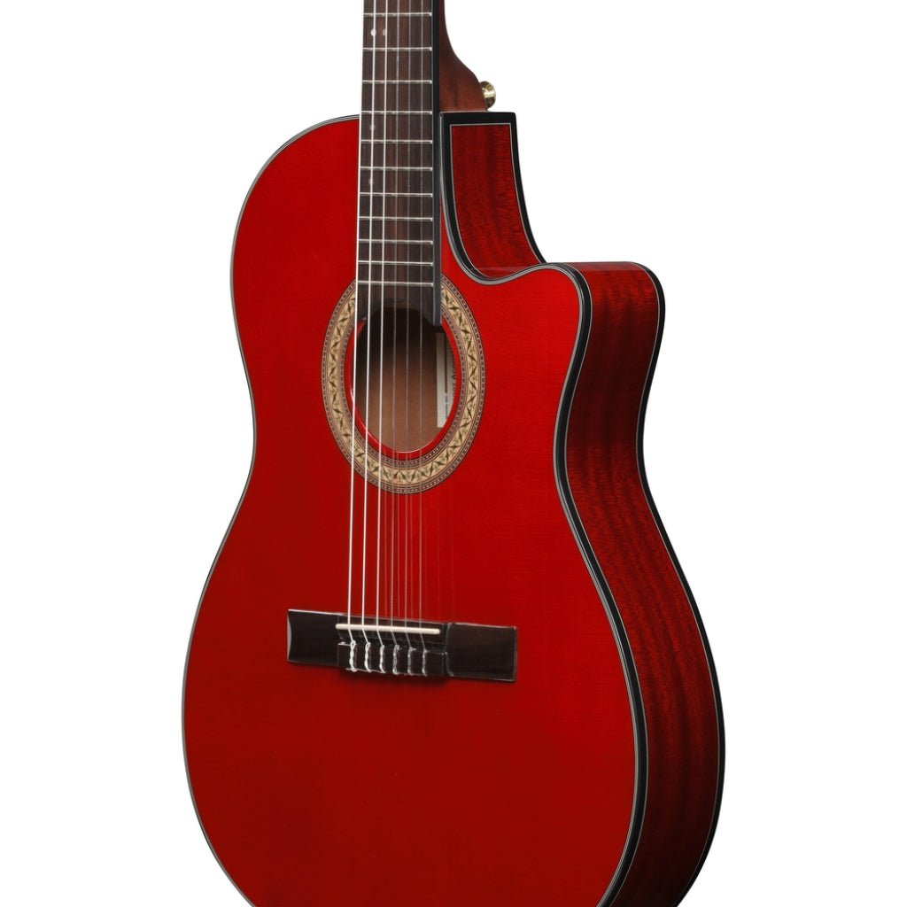Ibanez GA35TCE High Gloss Classical Guitar - Sapphire Red Acoustic Guitars Sky Music