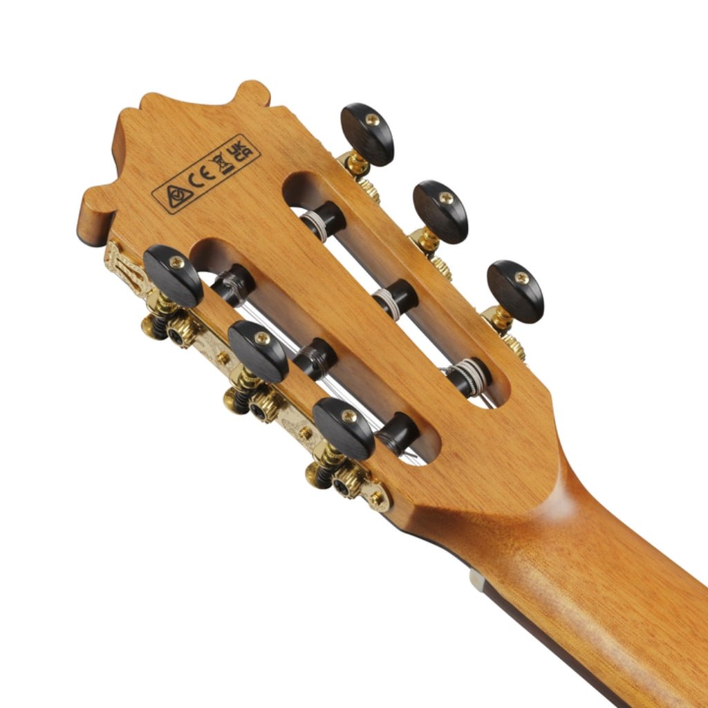 Ibanez GA360TCE Nylon String Classical Body Acoustic Guitar - Transparent Black High Gloss Classical Guitars Sky Music