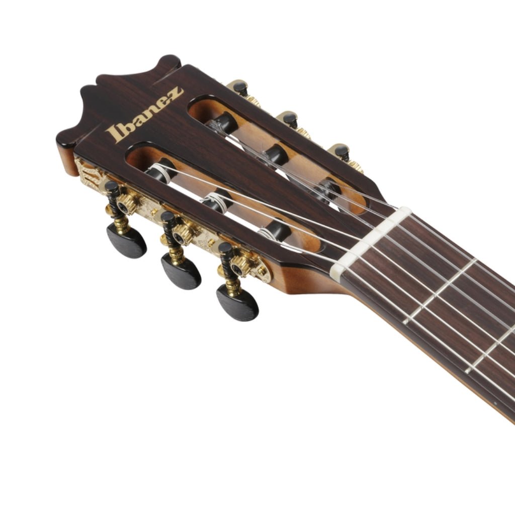 Ibanez GA360TCE Nylon String Classical Body Acoustic Guitar - Transparent Black High Gloss Classical Guitars Sky Music