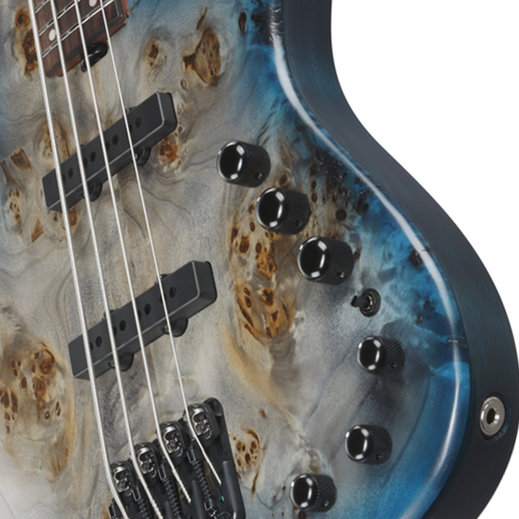 Ibanez MDM1600 Electric Bass - Cosmic Blue Starburst Low Gloss Bass Guitars Sky Music