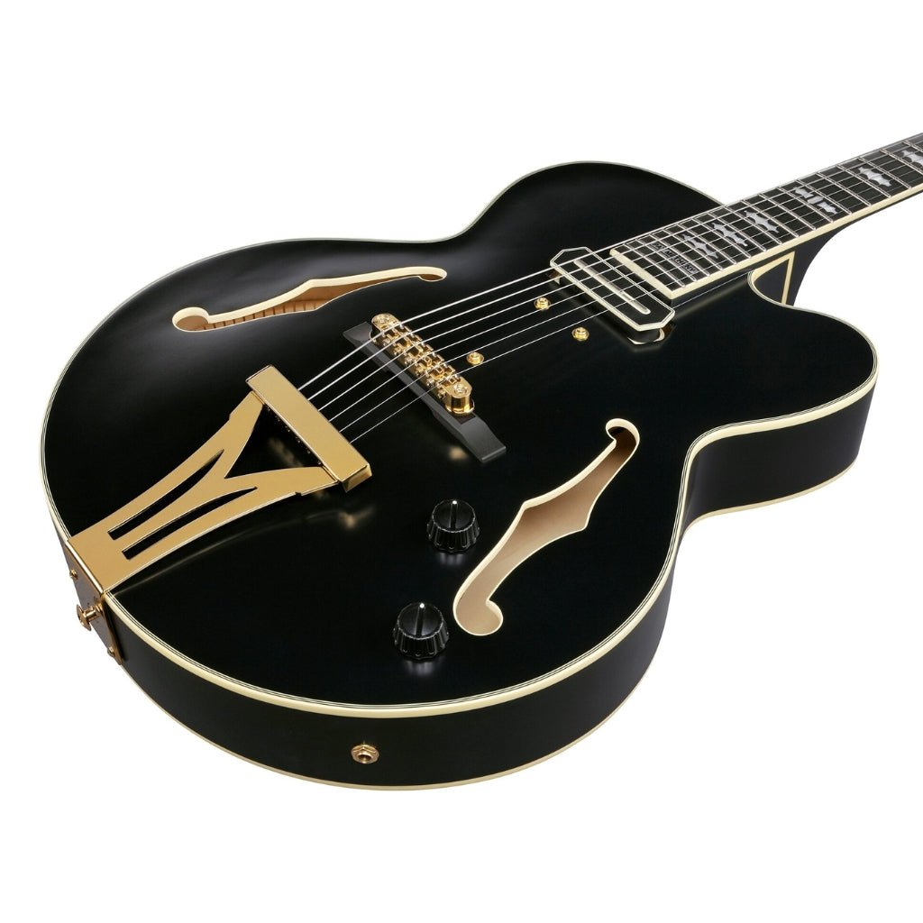 Ibanez PM3C Pat Metheny Signature Electric Guitar - Black Low Gloss Electric Guitars Sky Music