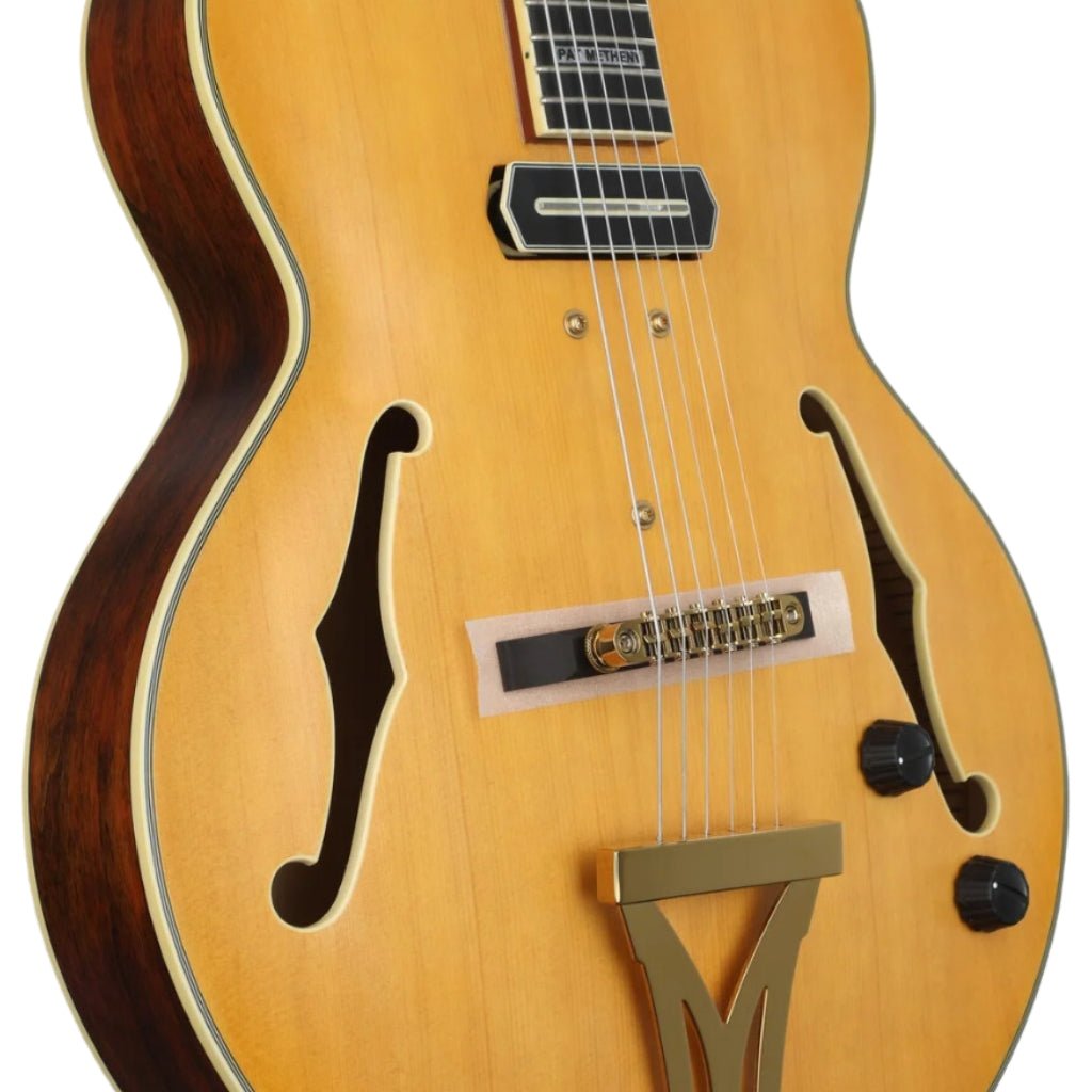 Ibanez PM3C Pat Metheny Signature Electric Guitar - Natural Amber Low Gloss Electric Guitars Sky Music