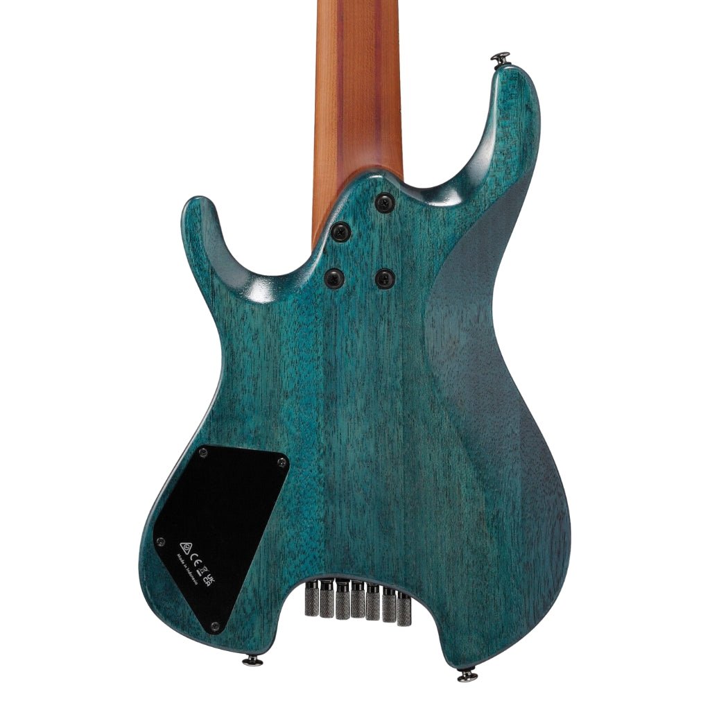 Ibanez Q547PB 7 String Electric Guitar - Cosmic Blue Low Gloss Electric Guitars Sky Music