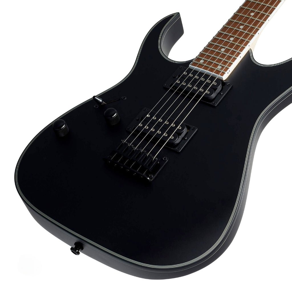 Ibanez RG421EXLBKF Left Handed Electric Guitar - Black Flat Electric Guitars Sky Music