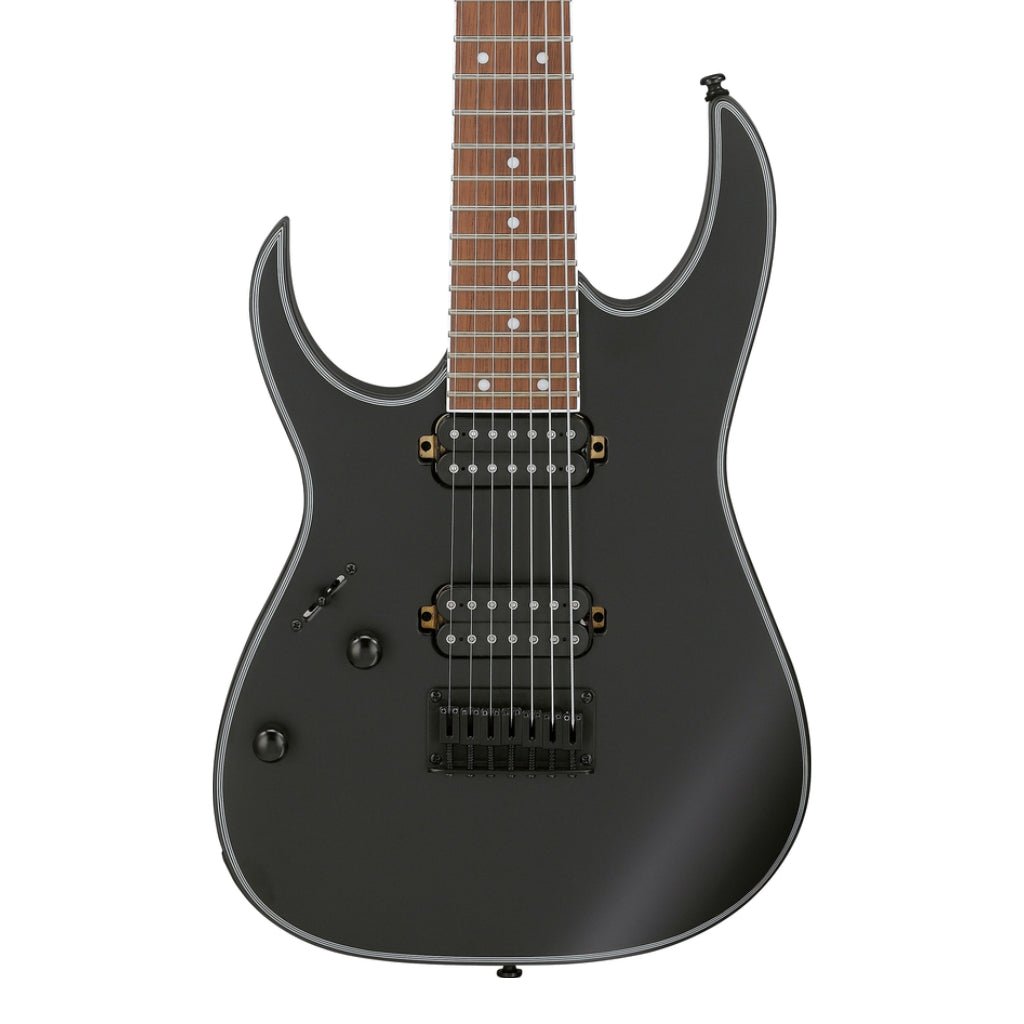 Ibanez RG7421EXL Left Handed 7-String Electric Guitar - Black Flat Electric Guitars Sky Music