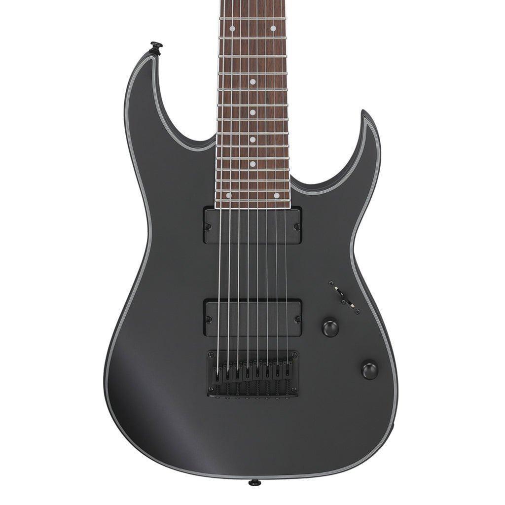 Ibanez RG8EXBKF 8 String Electric Guitar Black Flat Electric Guitars Sky Music