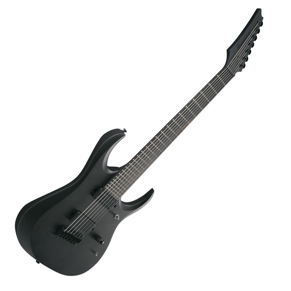 Ibanez RGDRB71 7-String Electric Guitar with Nyatoh Body and Ebony Fretboard - Black Flat Electric Guitars Sky Music