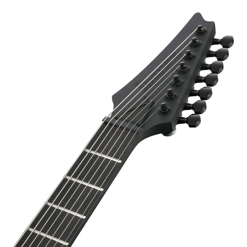 Ibanez RGDRB71 7-String Electric Guitar with Nyatoh Body and Ebony Fretboard - Black Flat Electric Guitars Sky Music