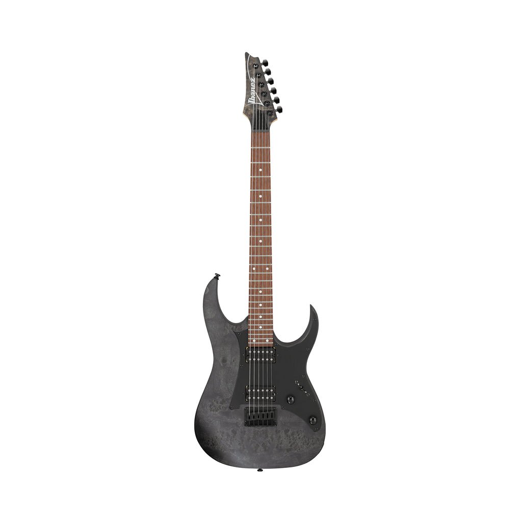 Ibanez RGR431PB Poplar Burl Top Electric Guitar - Charcoal Gray Flat Electric Guitars Sky Music