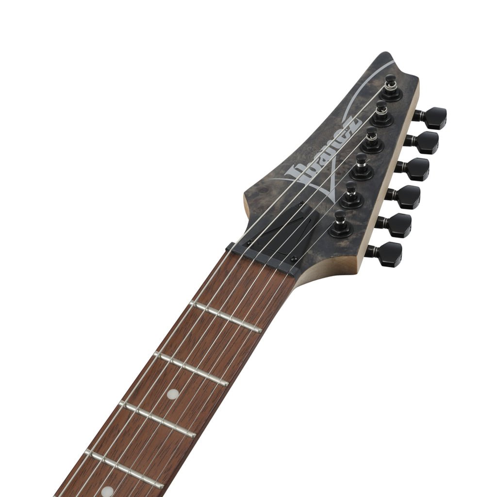 Ibanez RGR431PB Poplar Burl Top Electric Guitar - Charcoal Gray Flat Electric Guitars Sky Music