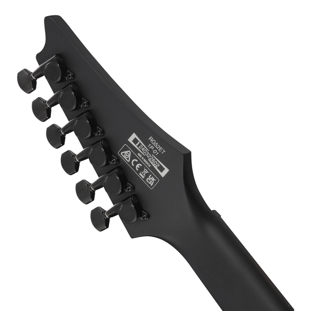 Ibanez RGR52ET Maple Top with Macassar Ebony Fretboard - Black Electric Guitars Sky Music