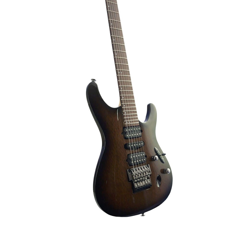 Ibanez S6570SKS Prestige Limited Edition Electric Guitar w/Case - Transparent Black Sunburst Electric Guitars Sky Music