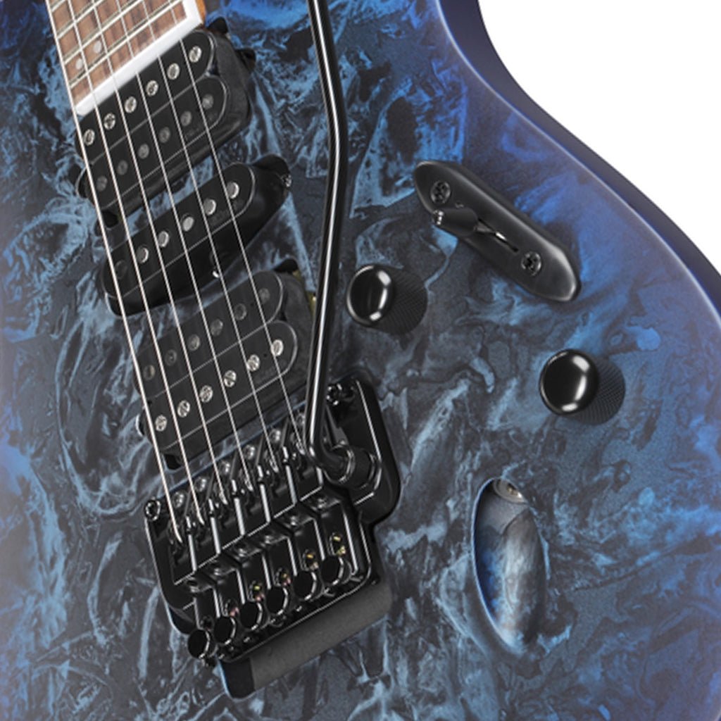 Ibanez S770CZM Electric Guitar Cosmic Blue Frozen Matte Electric Guitars Sky Music