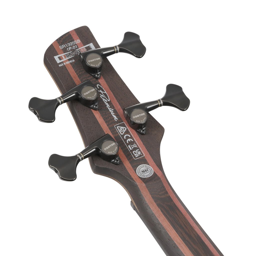 Ibanez SR1320SB Premium Bass Nordstrand Pickups - Icebreaker Wave Flat Bass Guitars Sky Music