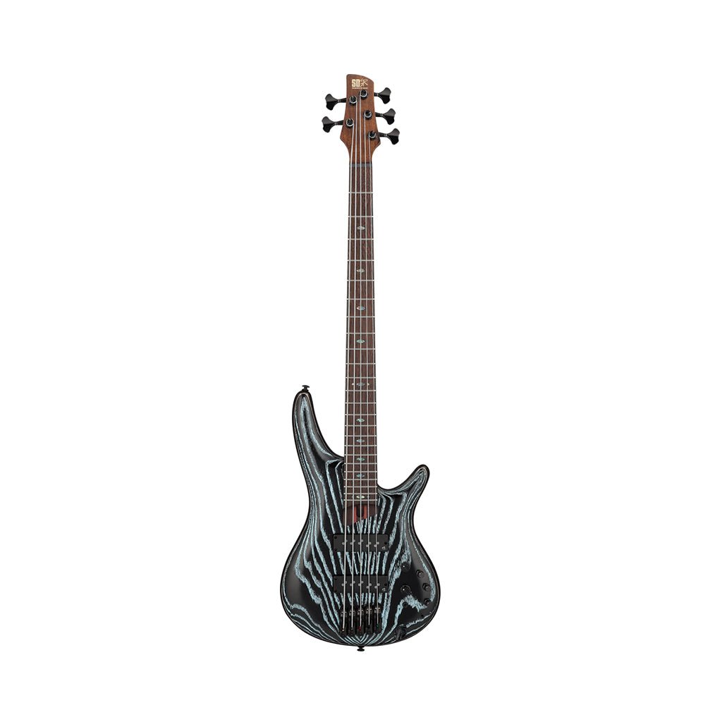Ibanez SR1325SB Premium 5-String Bass Nordstrand Pickups - Aqua Wave Low Gloss Bass Guitars Sky Music